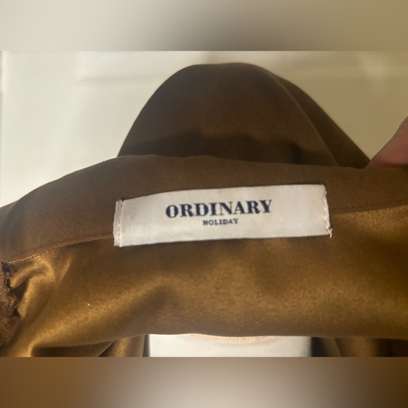 Ordinary holiday | EUC size sm-med | chocolate brown faux suede trench coat - Picture 7 of 9